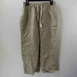 Wilfred Beige Tie Waist Pants Size Small
